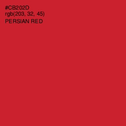 #CB202D - Persian Red Color Image